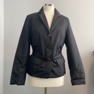 Black light weight belted jacket